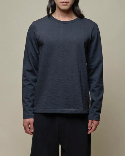 MERZ B. SCHWANEN 2S18 HEAVY L/S T-SHIRT - CHARCOAL