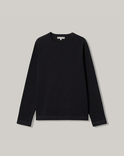 MERZ B. SCHWANEN 2S18 HEAVY L/S T-SHIRT - CHARCOAL