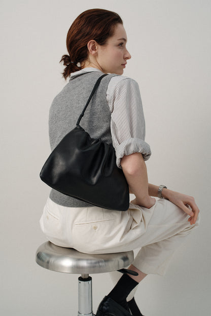 NOTHING WRITTEN NELLA LARGE STRAP BAG - BLACK