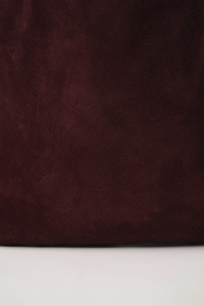 NOTHING WRITTEN FATU SHOULDER BAG - WINE SUEDE