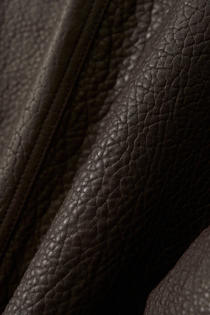 NOTHING WRITTEN LAMBSKIN BOMBER - BROWN