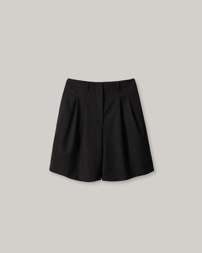 NOTHING WRITTEN SERENE TAILORED SHORTS - BLACK