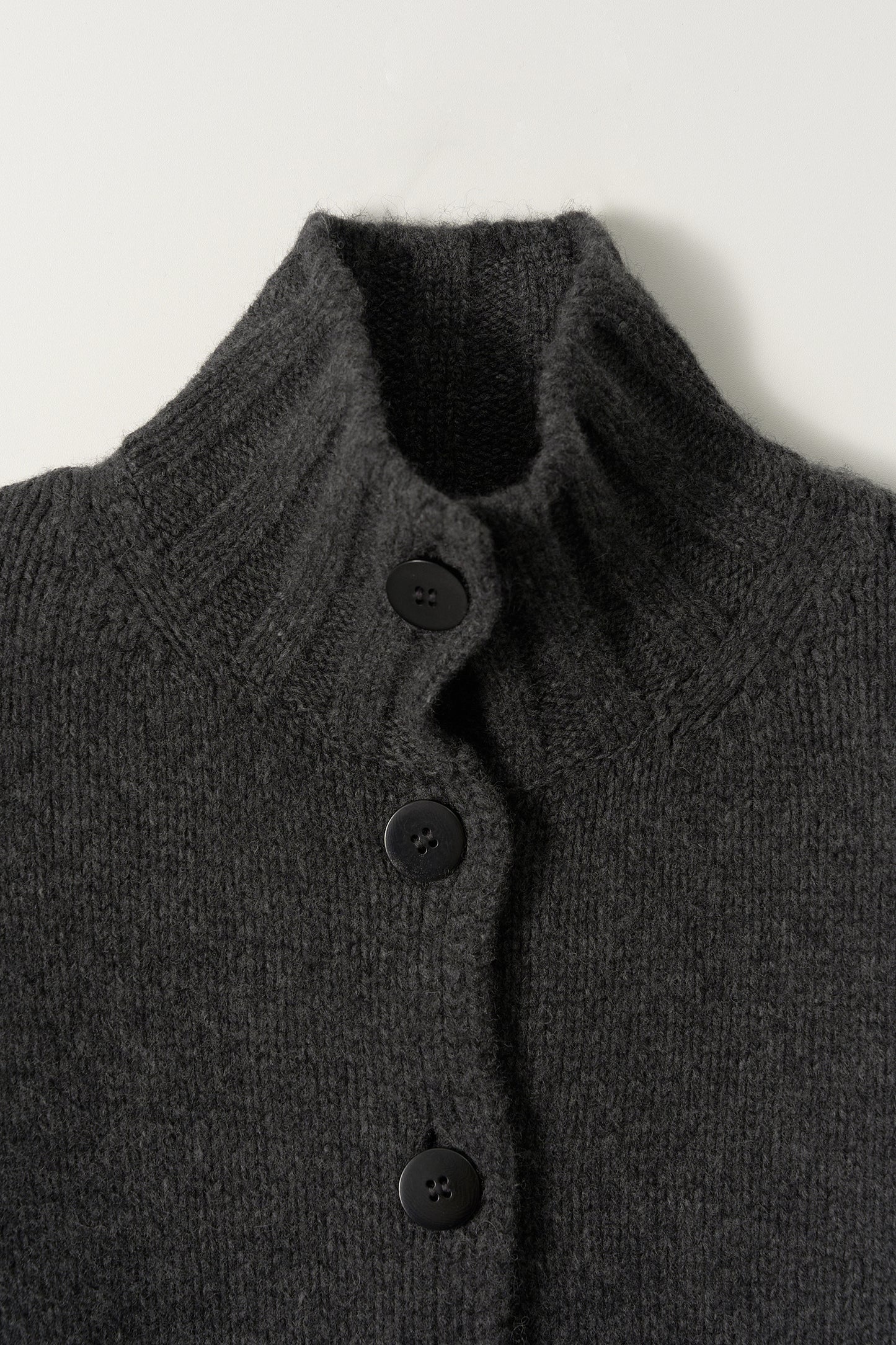 NOTHING WRITTEN MARRIE SOFT POCKET CARDIGAN - CHARCOAL
