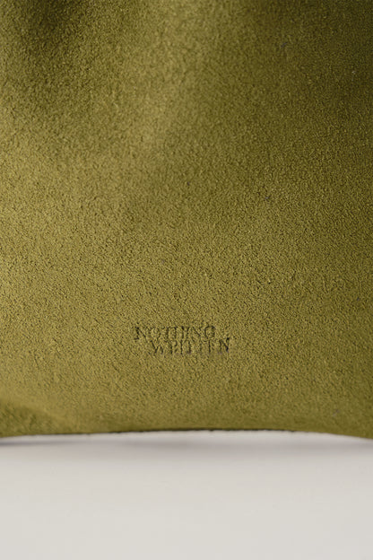 NOTHING WRITTEN FATU MINI SHOULDER BAG - OLIVE SUEDE