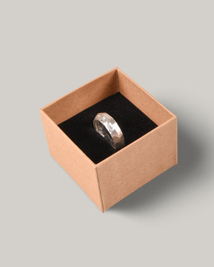 THE OUZE HALLMARK KNIFE EDGE RING - STERLING SILVER