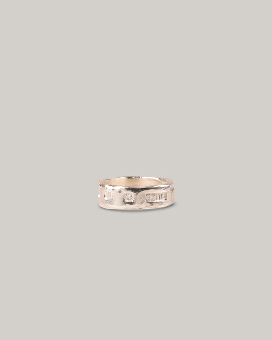 THE OUZE HALLMARK BAND -  STERLING SILVER