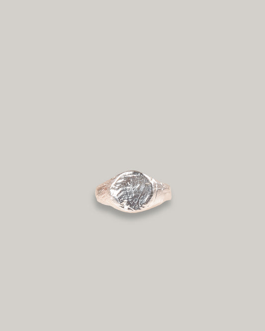 THE OUZE ROUND SIGNET - STERLING SILVER
