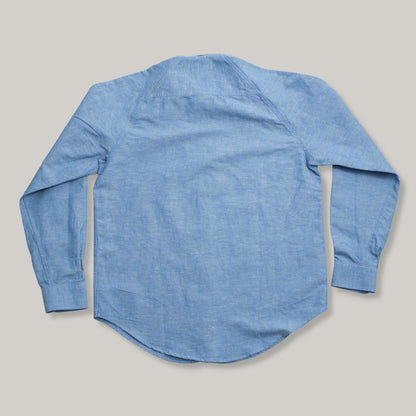 HEIMAT  COTTON/ HEMP ARTIST SHIRT - TRAIL BLUE