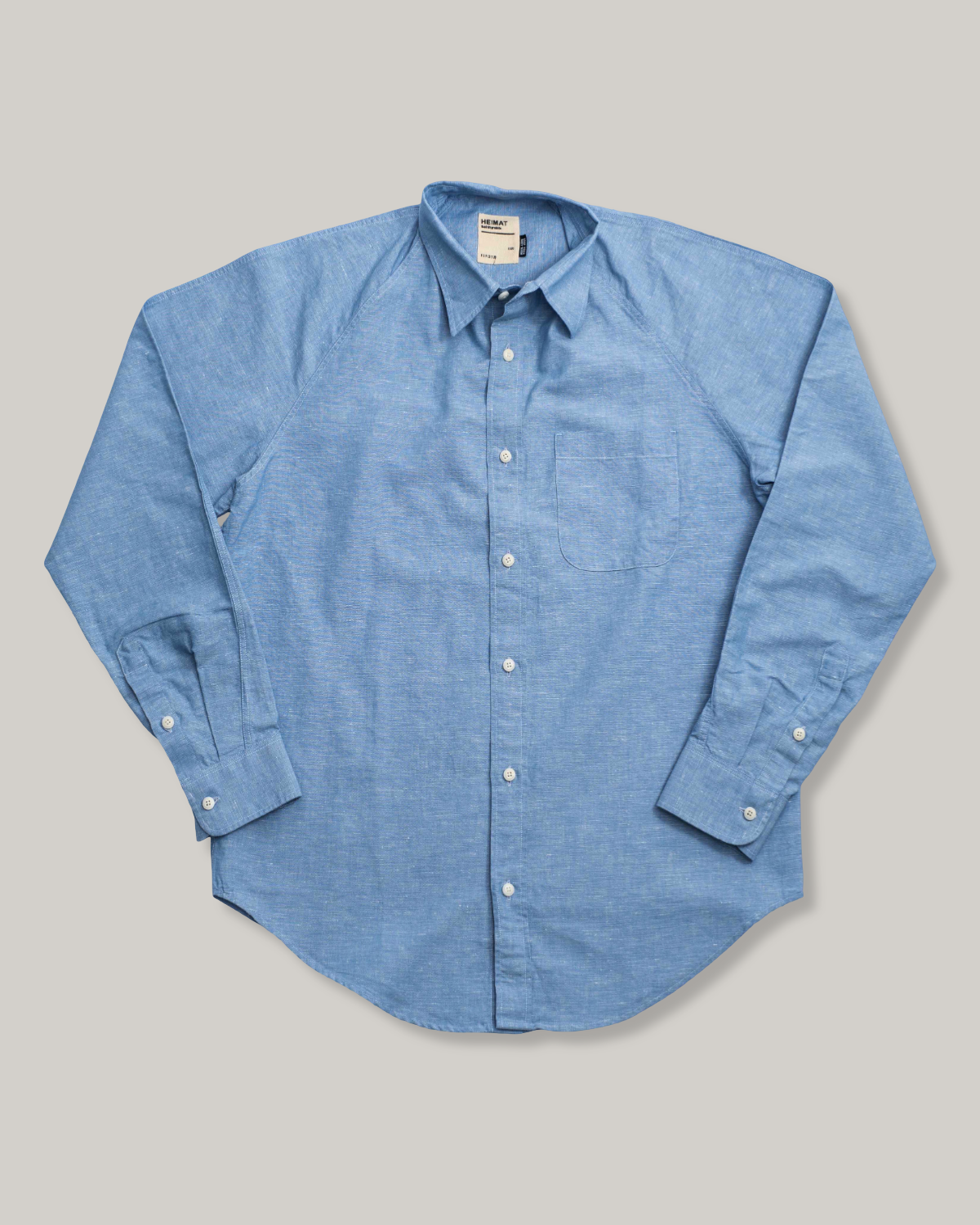 HEIMAT  COTTON/ HEMP ARTIST SHIRT - TRAIL BLUE