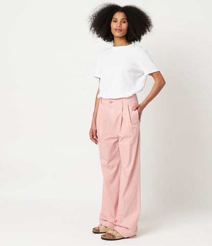 MERZ B. SCHWANEN WOMEN'S WIDE PANTS - PEACH