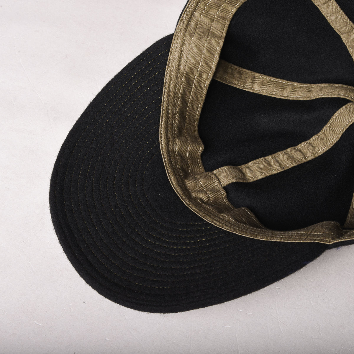 PAPA NUI P-80 WOOL CAP - BLACK