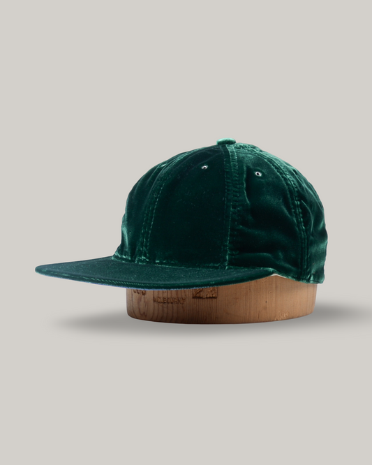 POTEN VELVET CAP - EMERALD GREEN