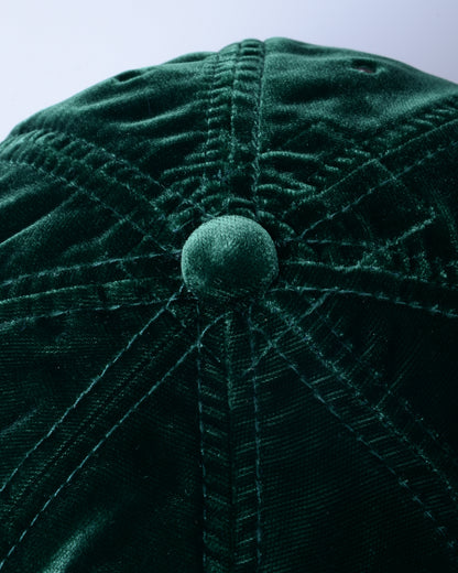 POTEN VELVET CAP - EMERALD GREEN