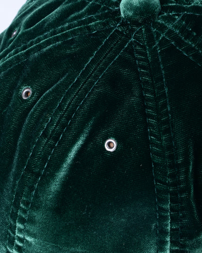 POTEN VELVET CAP - EMERALD GREEN