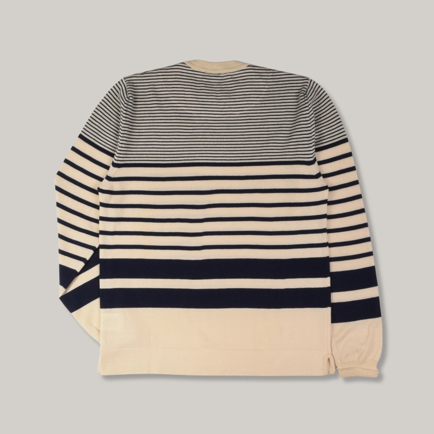 USED NORSE PROJECTS KNIT - NAVY/ CREAM