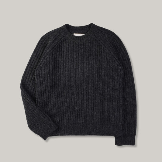 USED OUR LEGACY CABLE KNIT - CHARCOAL