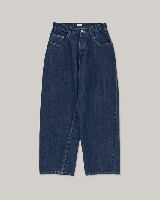 CIOTA WIDE BAGGY 5 POCKET PANTS - DEEP BLUE