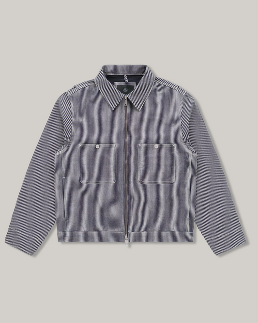 KNICKERBOCKER PACIFIC DENIM JACKET - INDIGO STRIPE