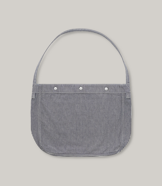 KNICKERBOCKER PAPERBOY DENIM BAG - INDIGO STRIPE