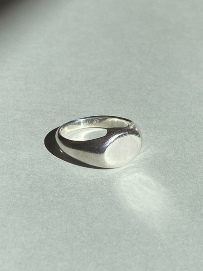 FAUST WORKSHOP PASSAGE SIGNET RING - SILVER