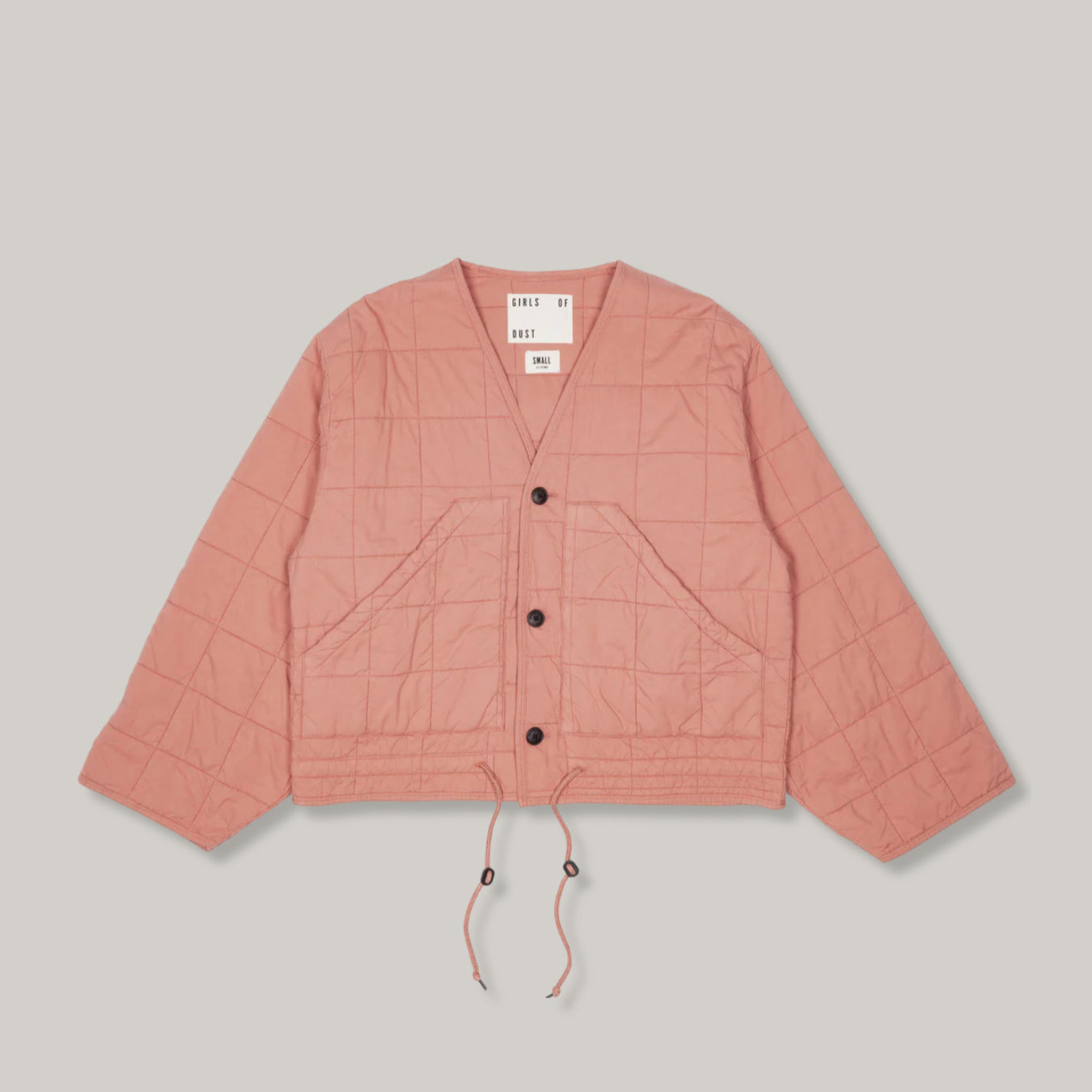 GIRLS OF DUST REACTOR COTTON QUILT JACKET - OLD ROSE