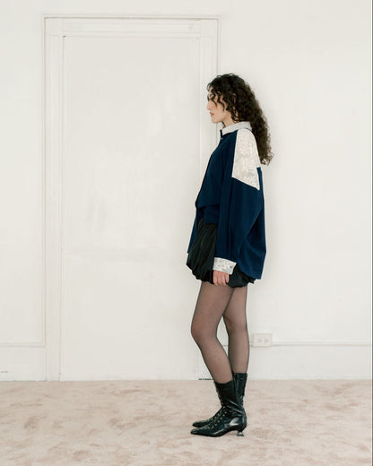 A BRONZE AGE ROBBIE SHIRT - NAVY - TABITHA