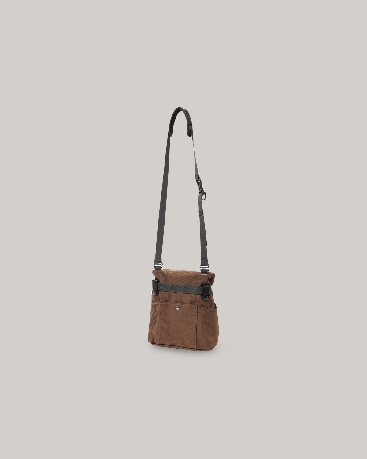 SNOW PEAK RECYCLED CORDURA SHOULDER BAG - BROWN