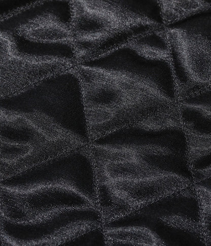 SUGAR CANE WOOL MELTON SPORTS JACKET - BLACK