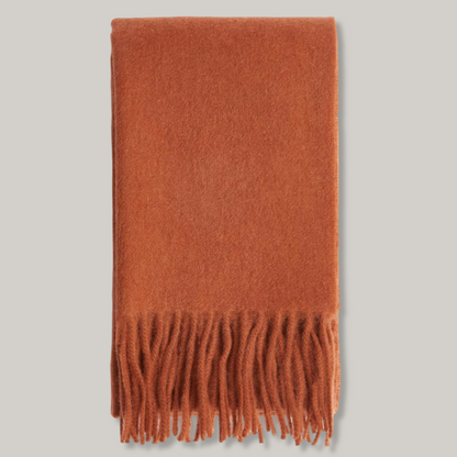 BARBOUR PLAIN LAMBSWOOL SCARF - DARK GINGER