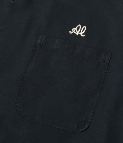STYLE EYES - RAYON BOWLING SHIRT “JAX BEER” - BLACK