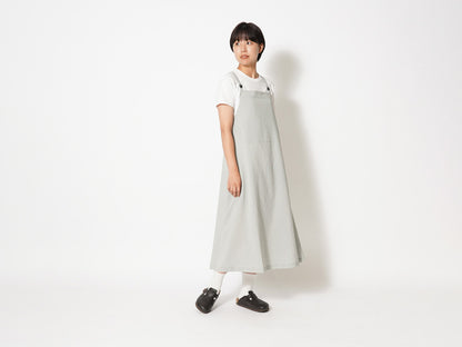 SNOW PEAK PE LIGHT POPLIN DRESS - LIGHT GREY