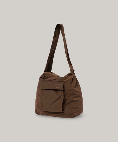 SNOW PEAK RIPSTOP WRAP CROSSBODY BAG - BROWN