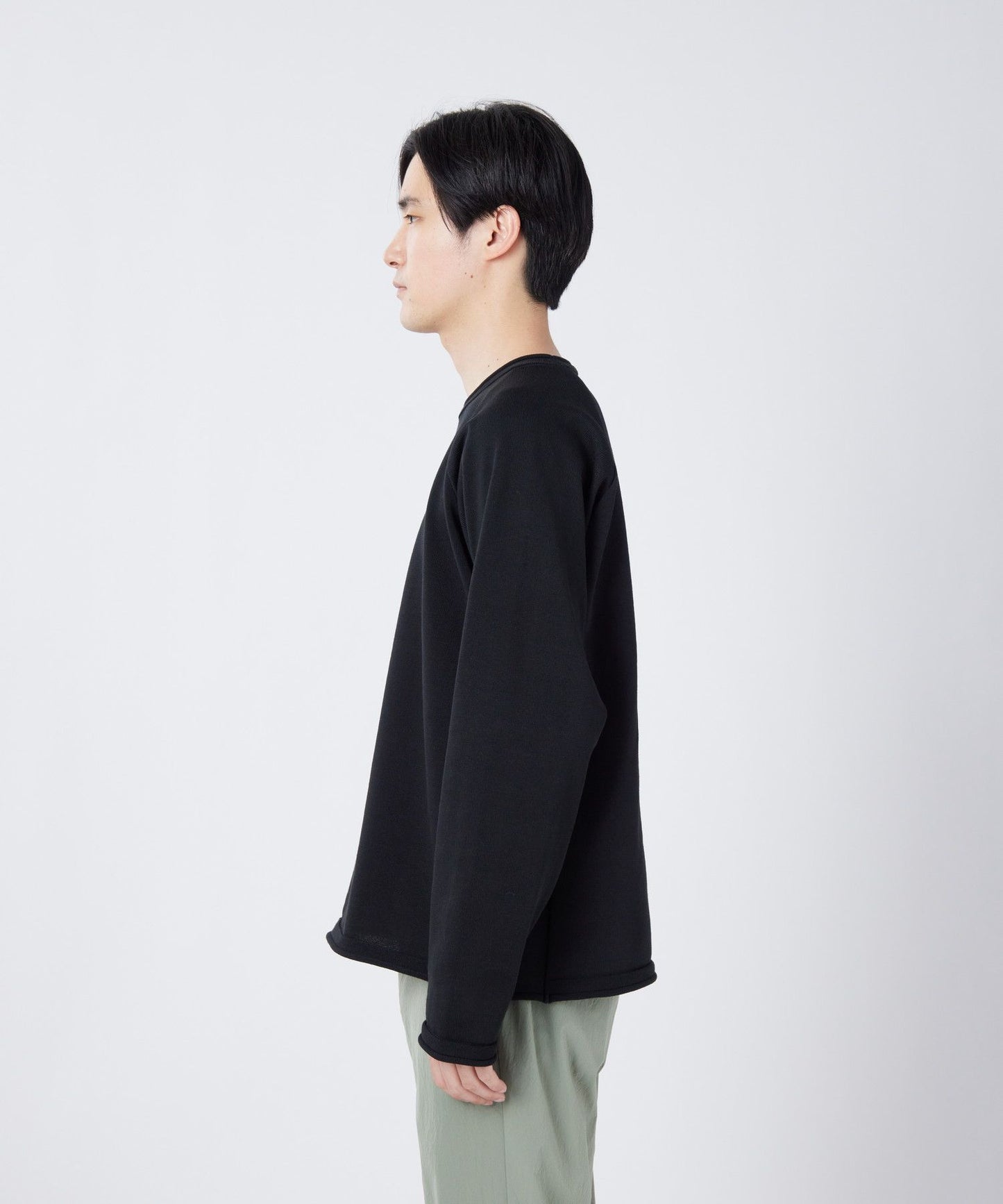 SNOW PEAK WATER-REPELLENT KNIT PULLOVER - BLACK