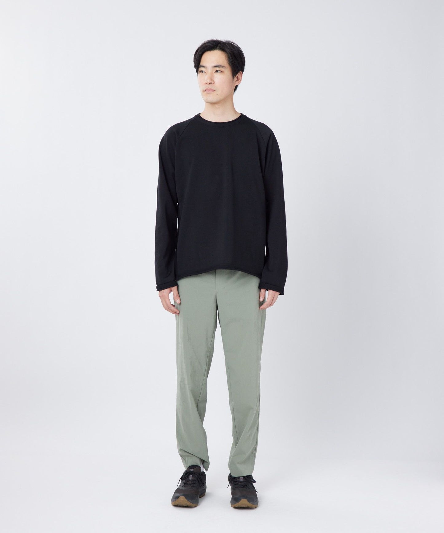 SNOW PEAK WATER-REPELLENT KNIT PULLOVER - BLACK