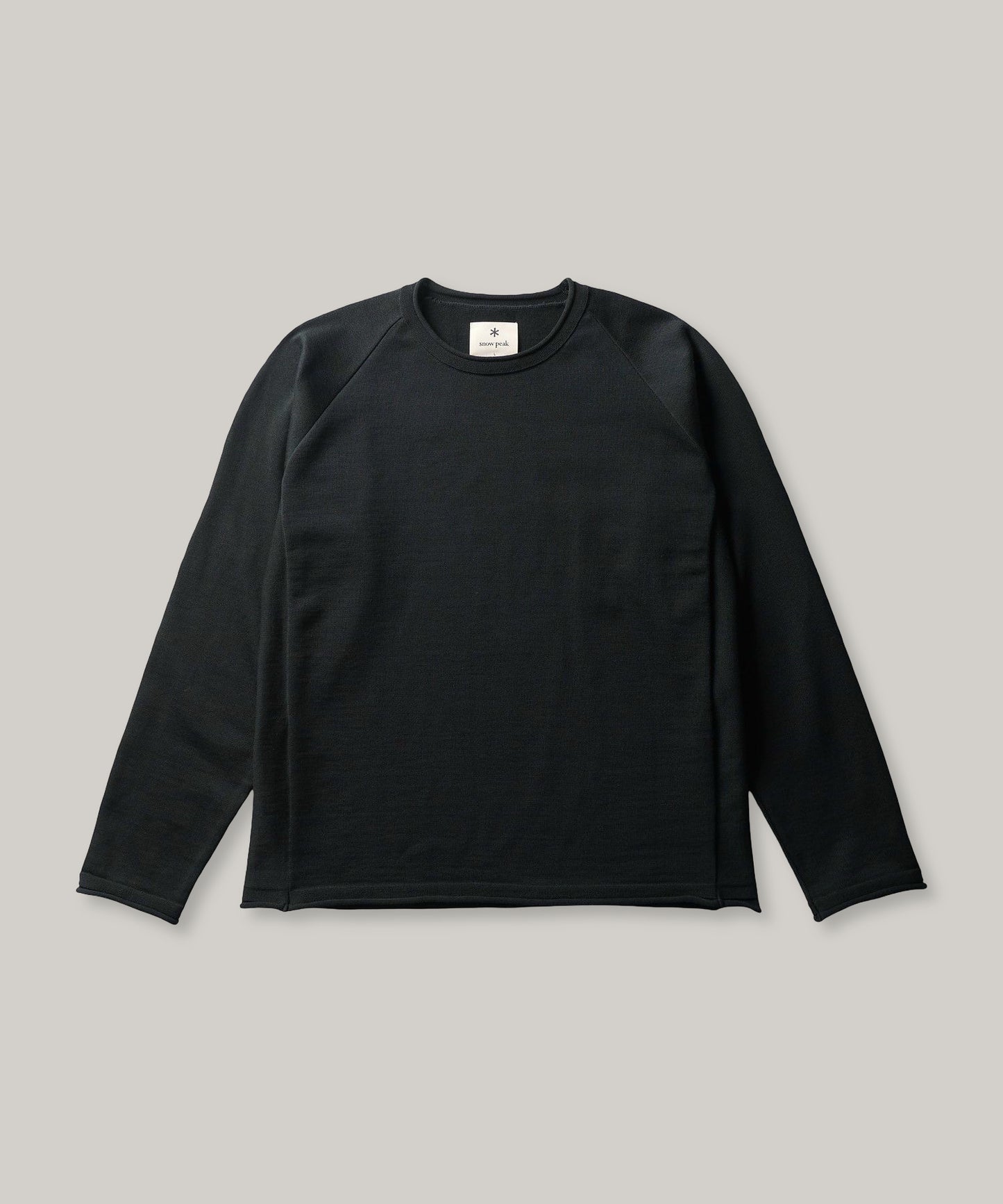 SNOW PEAK WATER-REPELLENT KNIT PULLOVER - BLACK