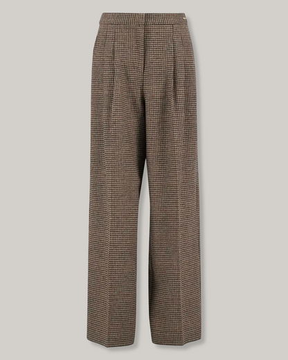 BARBOUR SOPHIA WOOL TAILORED TROUSERS - MULTI CHECK