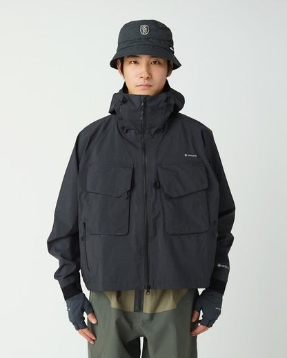 SNOW PEAK SR-1 GORE-TEX STORM SHIELD WADING JACKET - BLACK