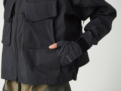 SNOW PEAK SR-1 GORE-TEX STORM SHIELD WADING JACKET - BLACK