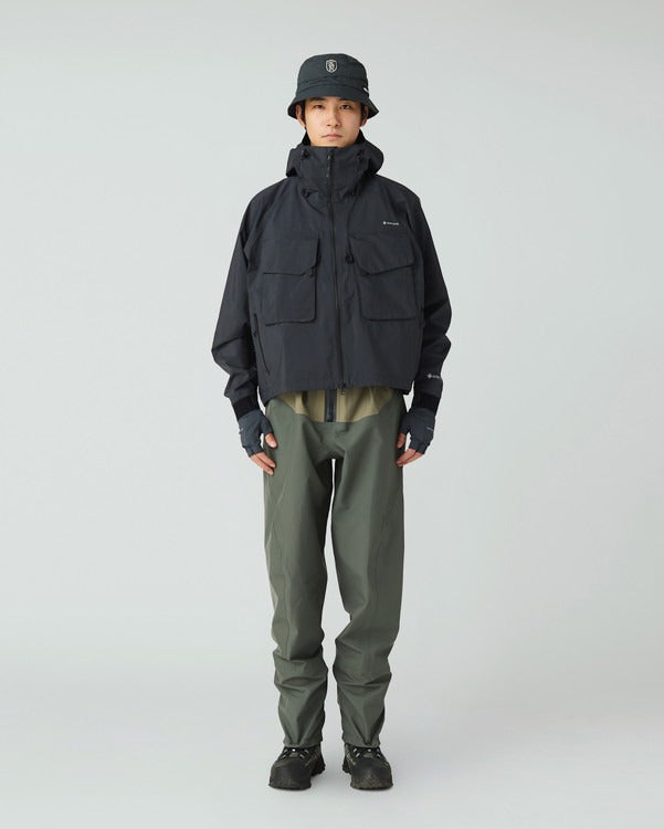 SNOW PEAK SR-1 GORE-TEX STORM SHIELD WADING JACKET - BLACK