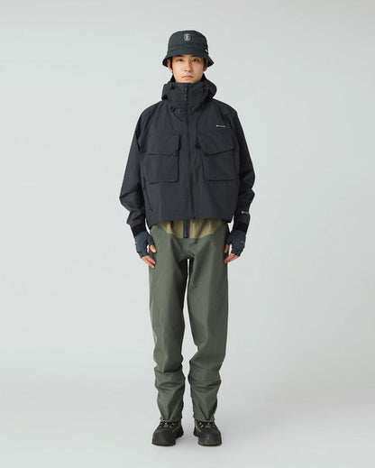 SNOW PEAK SR-1 GORE-TEX STORM SHIELD WADING JACKET - BLACK