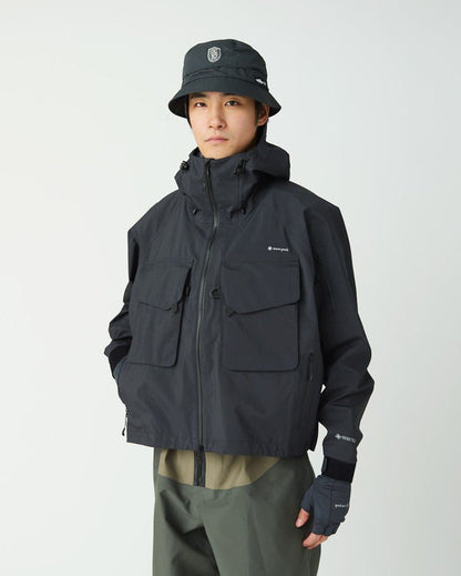 SNOW PEAK SR-1 GORE-TEX STORM SHIELD WADING JACKET - BLACK