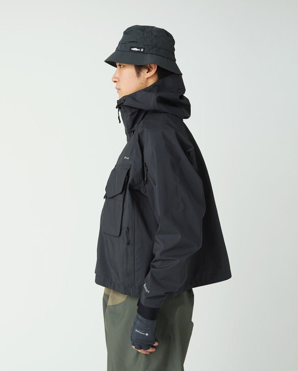 SNOW PEAK SR-1 GORE-TEX STORM SHIELD WADING JACKET - BLACK