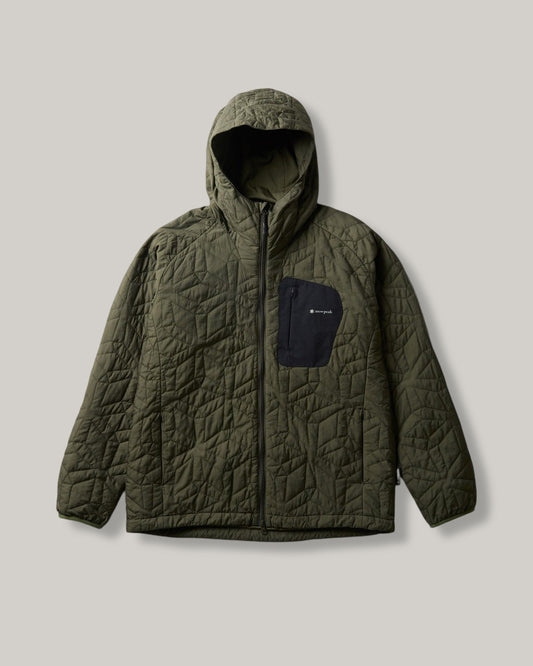 SNOW PEAK FLY FISHING QUILTED INSULATION JACKET - DARK OLIVE