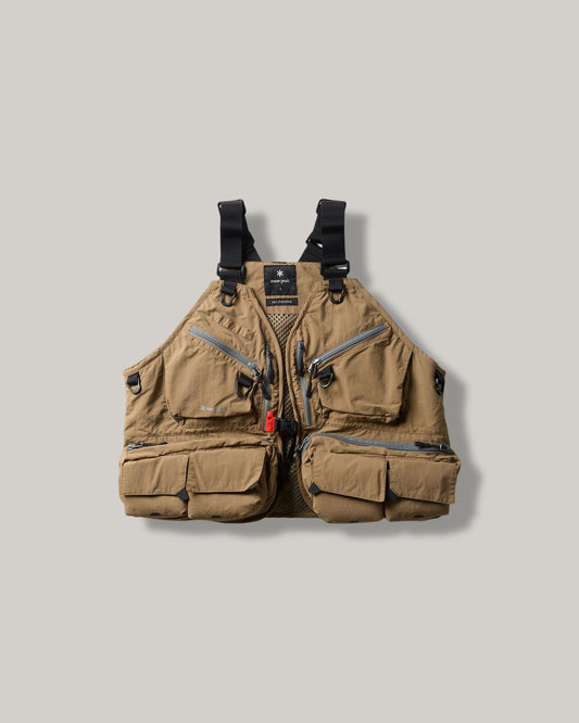 SNOW PEAK V1 STRAP FLY FISHING VEST - BEIGE