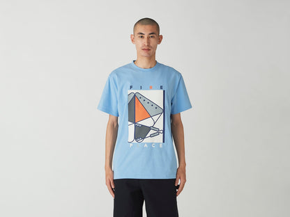 SNOW PEAK FIREPLACE T-SHIRT - SAX