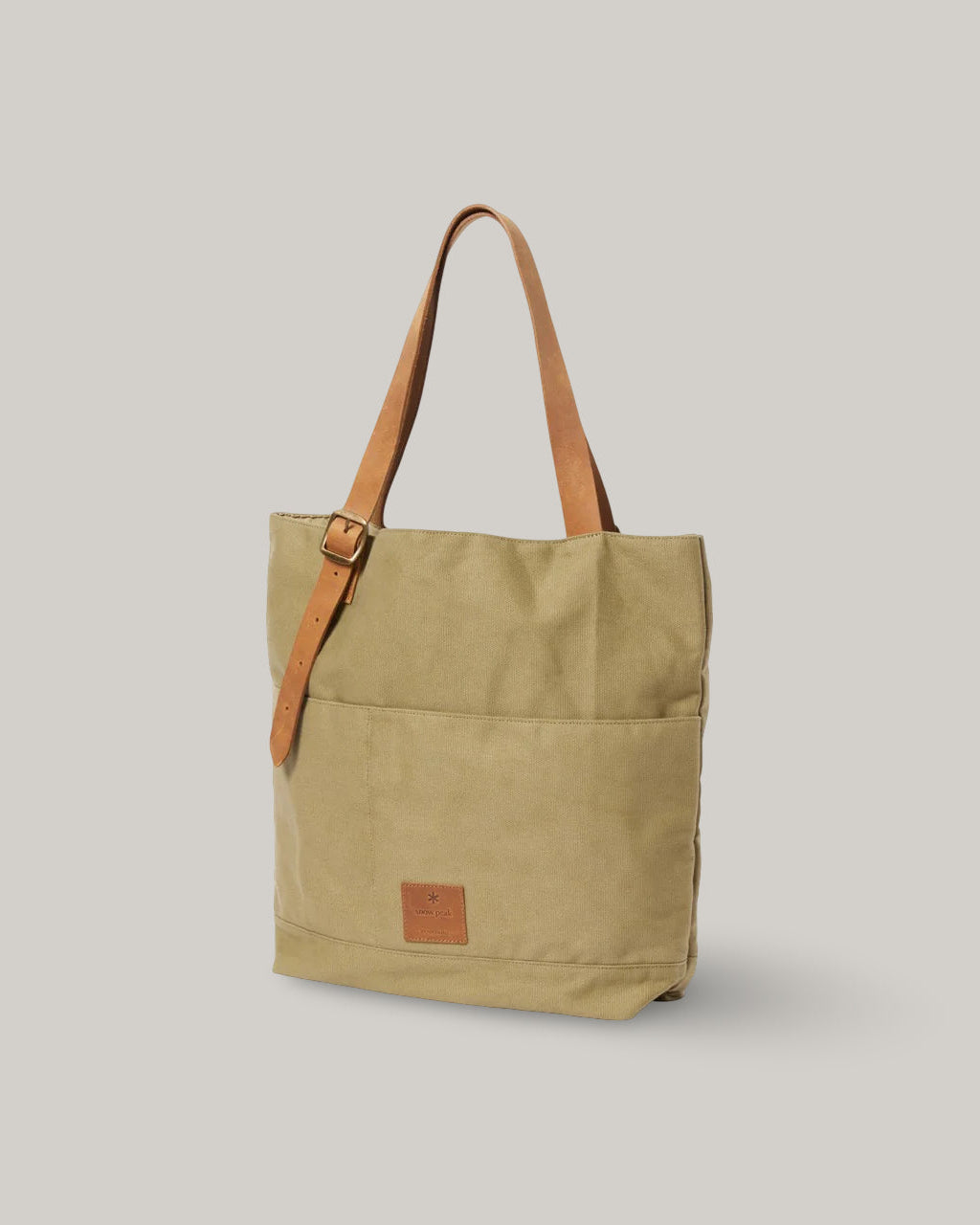 SNOW PEAK MIDDLE HAND BAG - LIGHT OLIVE
