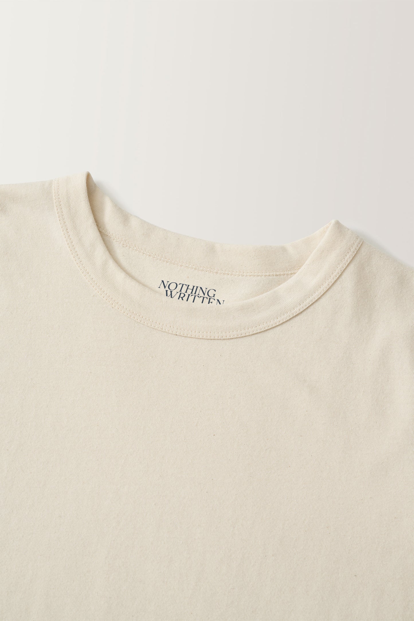 NOTHING WRITTEN STANDARD WASHED T-SHIRT - IVORY