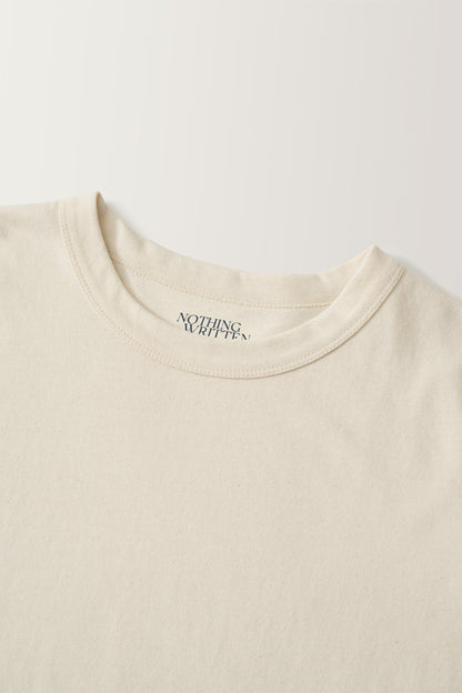 NOTHING WRITTEN STANDARD WASHED T-SHIRT - IVORY