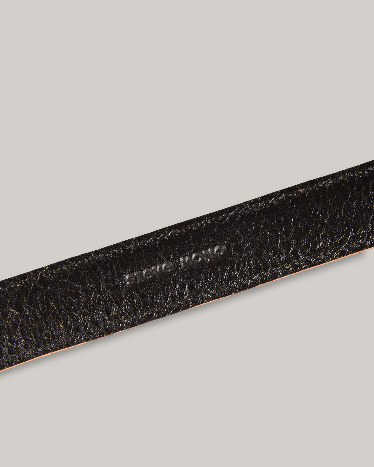 STEVE MONO BRASS BUCKLE DAX BELT 006 - BLACK
