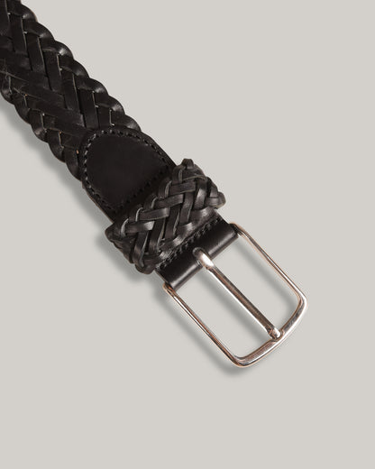 STEVE MONO BRAIDED BELT 004 - BLACK